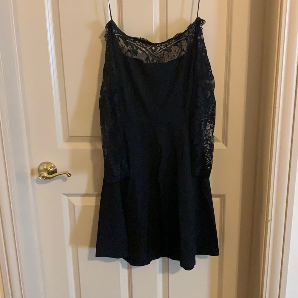 black skater girl dress